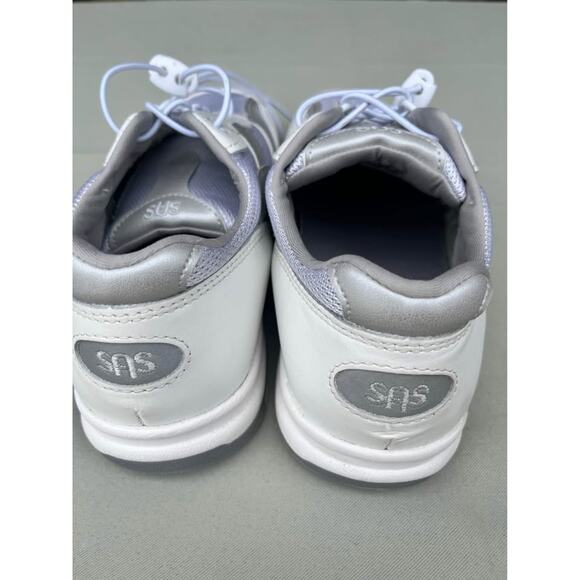 SAS Tour Mesh Non-Slip Tripad Comfort White Sneaker with Elastic Laces: Size 9WW - Picture 1 of 5
